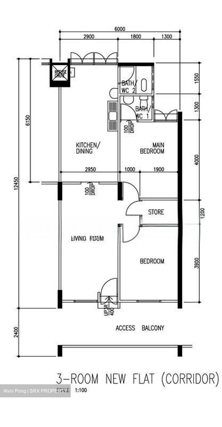 Blk 24 Hougang Avenue 3 (Hougang), HDB 3 Rooms #544924961